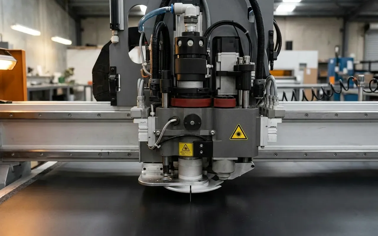 Manufacturing workshop floor with multiple machines