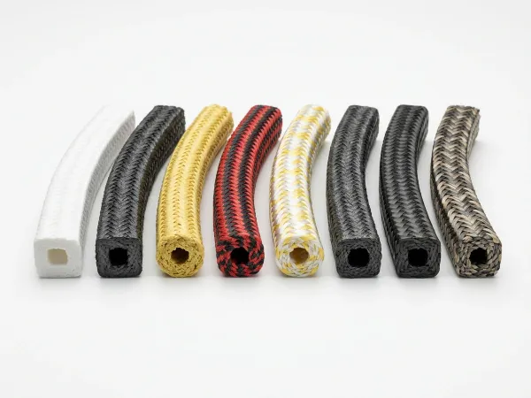 Braided compression packing coil