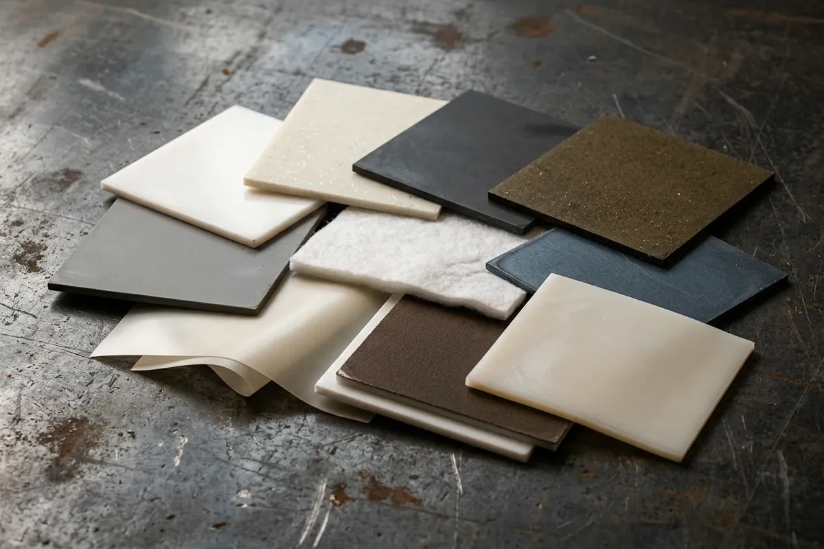 White PTFE gasket sheet material.